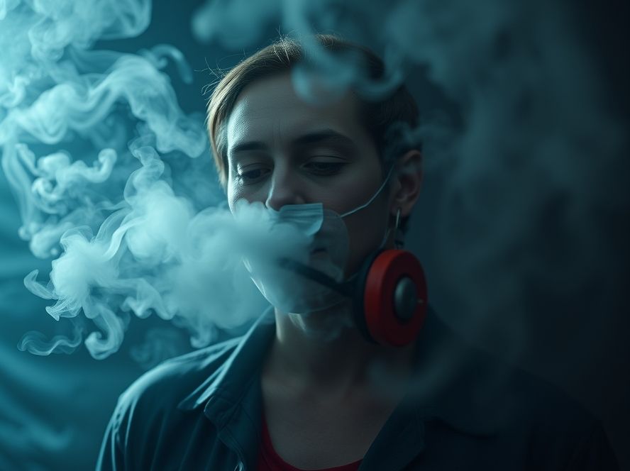 Efeito da fumaça na respiração