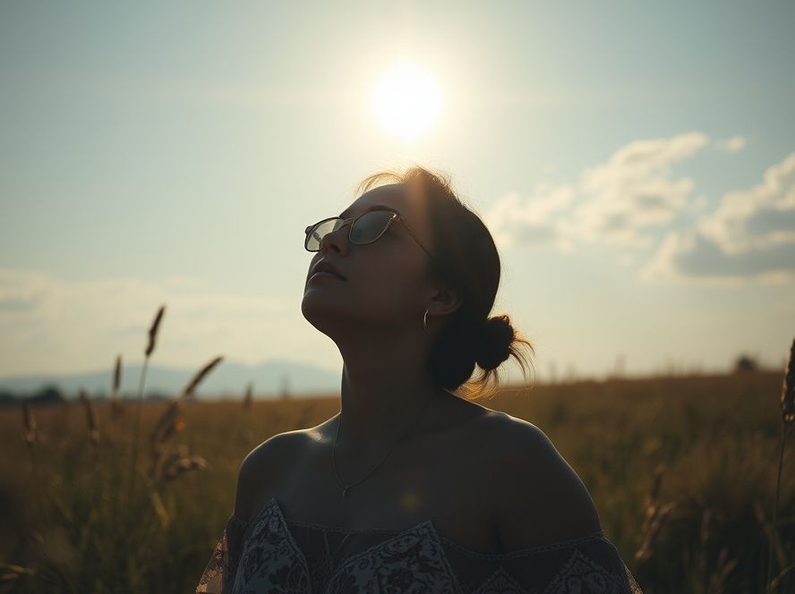 Tomar sol e respiração